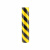优易固广告级交通安全PET反光警示胶带反光膜 黑黄124cm*45.7m*1卷