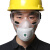 QJZZ防尘口罩防工业粉尘面罩硅胶罩全脸面具男女装修煤矿打磨透气灰尘 防护面具(含1片滤棉)