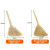 盛富永 小扫把升级款高粱老式植物手工编织扫帚约0.6斤学校工厂单位室外笤帚 10把装