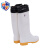 威姆仕高筒防滑卫生水靴耐磨保暖雨靴可拆卸棉套 白色 42