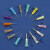 0.35-2.0胶水卡口针头点胶针头点胶机针头塑座针头工业针头 塑钢 卡口0.4-2.0 分别1个共13个