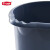 安赛瑞 塑料水桶 圆形提桶 12L 物业酒店带刻度清洁桶 灰色 5254 特耐适Trust 710061
