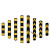 反光橡胶护角防撞条车库柱子警示条工地厂房保护包边直角收边 黑黄橡胶直角护角1.5米*100*10 橡胶护角
