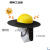 恒畅安全帽遮阳帽檐加大工地上干活用的太阳帽头盔遮阳板防晒男士 桔红色