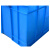 京顿JINGDUN 塑料周转箱仓库物流箱塑料箱中转箱转运箱货框周转筐 蓝色610*420*360mm