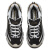斯凯奇（Skechers）女士老爹鞋复古透气厚底缓震休闲熊猫鞋DF66666228 黑色/金色 BKGD 39 (260mm)