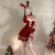 今薇紫网红COS圣诞裙子套装性感礼物服装新年元旦女装战袍女 红 S