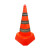伸缩路锥雪糕筒可折叠安全反光锥汽车交通道路应急警示发光路锥桶 橙色