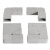 千惠侬通用角码 橱柜塑料角码 晶钢门铝材配件橱柜门角码配件橱柜
