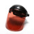 ERIKOLE电焊面罩PC烤全脸隔热轻便头戴式防打眼氩弧焊气防护面具焊帽神器 酒红色面罩