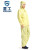 星工（XINGGONG）防尘服无尘衣防静电分体带帽工作服洁净防护喷漆 黄色 XL