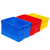 物料盒周转箱加厚长方形大号带盖储物收纳盒子养龟箱胶箱塑料筐物 575-250(外径640*430*260)