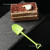 创意一次性蛋糕铲子勺彩色塑料雪糕冰淇淋勺盆栽小铁锹甜品叉子 绿色 独立100支