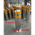 加厚不锈钢防撞柱挡车路桩可移动路障立柱钢管反光警示柱304材质 304材质(219管2.5厚)60高