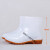 白色雨鞋高中低筒卫生靴男女厨师鞋防水防滑耐油耐酸碱水鞋 矮筒 38