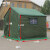 施工帐篷工程工地工民用住人户外防风防雨帆布应急指挥救援  加强款5*6米