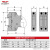 德力西陶瓷低压熔芯熔断丝rt14-63保险管rt18-32熔断器保险丝底座 RT18-32X 3P座