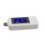 定制双USB电流电压表功率测试仪尾插检测器数显手机平板充电安全 白壳LCD显示+常规USB+MicroUSB