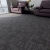 满铺办公室拼接方块地毯 拼色DIY自由设计地毯写字楼商用地毯 竖条2 沥青底50*50厘米1片