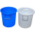 亚润 塑料桶圆桶塑料桶带盖胶桶加厚160升超大号 160#约装245斤水(无盖*红色)