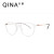 亓那 QINA 光学镜TR轻便镜框近视眼镜框男女款情侣款眼镜QJ5028 B90透明色