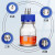 KAIJI LIFE SCIENCES 316L不锈钢补料蓝盖试剂瓶盖GL45加料流动相瓶盖 单通大号
