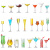 百圣牛高脚杯 水晶鸡尾酒杯马天尼杯创意玻璃高脚香槟杯气泡杯三角杯玛 喇叭杯 0ml 0只