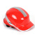 代尔塔（Deltaplus）安全帽102029 高端版ABS安全帽 含Y型下颚带 红色 1顶
