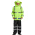 大杨RF733反光雨衣雨裤套装 荧光绿165以下 防汛执勤救援分体双层透气防雨服 定制