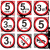限速5km驶限重3米3吨t停车提示牌禁止鸣笛安全标志反光铝板定制 全厂限行XZ06(铝板) 40x40cm