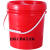 1升工业用塑料桶加厚耐用圆桶水桶带盖5升盖密封涂料桶小白桶 3L透明两个装