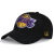 NBA帽子男棒球帽篮球队纯棉运动刺绣鸭舌帽金州勇士队库里30帽子 湖人黑色