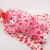 宜佳蕙 大红色爱心透明印花塑料袋 毛绒玩具礼品袋 公仔包装袋(约100只) 大红色爱心款(约100只) 18*25cm
