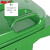 圣极光塑料垃圾桶100L分类款酒店饭店厨余垃圾桶可定制G1403绿色厨余