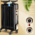 取暖器 大功率3kw电暖器速热大面积对流加热器 黑+金13片 电热油汀