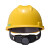 梅思安ABS标准型安全帽超爱戴帽衬黄色PVC吸汗带四点式下颏带1顶可印字