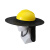 海斯迪克 gnjz-274 户外工地防晒帽 遮阳帽 遮阳板遮阳帽安全帽遮阳挡（不含安全帽）黑色