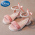 迪士尼（Disney）儿童公主凉鞋2024新款夏季女孩中大童沙滩鞋宝宝软底罗马女童鞋子 白色XD-116 25码 内长约15.5cm