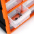 阿斯卡利（ASCARI）收纳零件箱抽屉式零件柜积木电子元件组合式工具分类整理箱螺丝盒 【抽屉式】豪华2格（大格）【对应产品请参照第二张图
