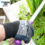 多给力（WonderGrip）WG-333天然乳胶涤纶衬里手套10针劳保通用手套 定做 M码 1双