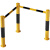 筑采（ZHUCAI）防撞安全消防栓护栏 组合L型114x1000x1000x1000x2.0黄黑烤漆 1个价