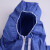 海锐得HG6910防护服透气防水防尘工业生产带帽连体防护服CE（Type5/6) 蓝色 L