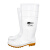 朗莱斯特工业水鞋 PVC耐酸碱劳保高筒雨靴LL-1-01 39码 白色 1双