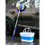 钓鱼桶鱼护桶一体装鱼多功能折叠桶户外洗车长方形洗拖把水桶 多功能折叠水桶13L蓝白色带盖