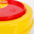 塑料垃圾桶圆形一次性锐器桶B 黄色 3L