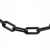 海斯迪克 路锥链条 警示塑料链条 雪糕筒连接件警戒隔离链条 (8mm黑色-5米) HKA-58