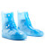 阿力牛 AZF86 PVC注塑一体成型防雨鞋套 加厚耐磨雨鞋套 蓝色高筒 2XL(42-43码） 