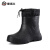 捷诺立（JNL）棉雨靴男士加绒低筒雨鞋劳保防水鞋子保暖黑色43码 Y51033