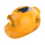 适用于太阳能充电双风扇安全帽夏季头盔男工地施工通风降温带头灯 黄色双风扇10000 -增强版