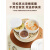 布蔓纯日本进口品质蒸蛋碗陶瓷碗带盖碗泡面碗微波炉专用的碗蒸碗蒸蛋羹 超大号+大号